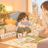 感覚過敏の子どもが家庭で安心して過ごすための支援グッズと環境づくりのイラスト
