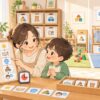 TEACCHの考え方でASDの子どもに家庭で見通しを作る視覚支援のイラスト