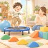 感覚過敏の子どもが家庭で安心して過ごすための支援グッズと環境づくりのイラスト