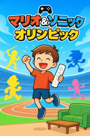 マリオ＆ソニック　オリンピックで遊んでいる子ども