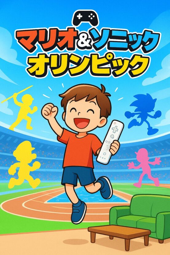 マリオ＆ソニック　オリンピックで遊んでいる子ども