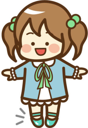 立って靴を履く子ども