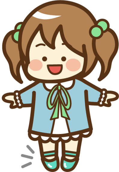 立って靴を履く子ども