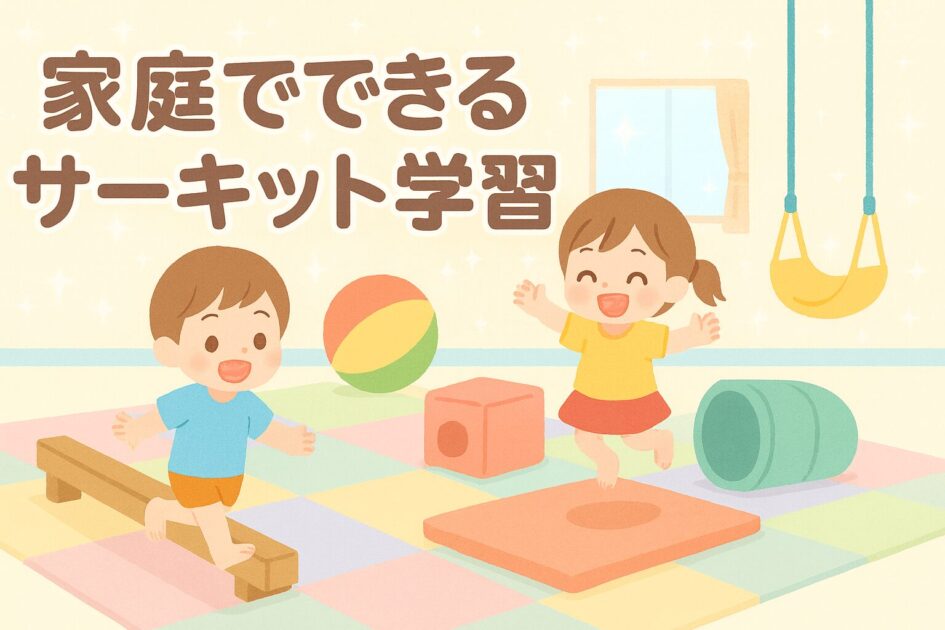 サーキット学習をする子ども