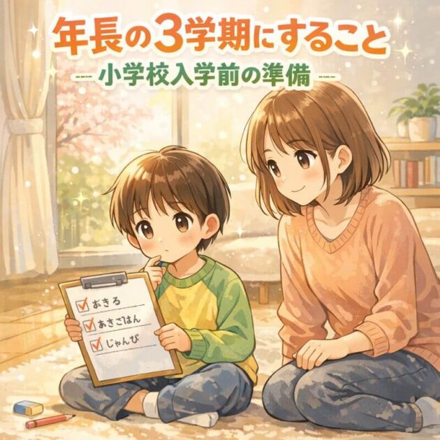 年長の子どもとママ