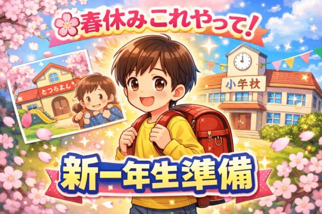 ランドセルを背負ってワクワクした表情の新一年生