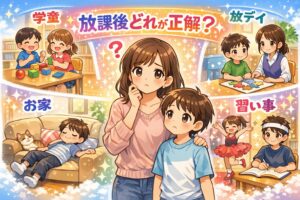 放デイ、学童、家、習い事で悩む親子