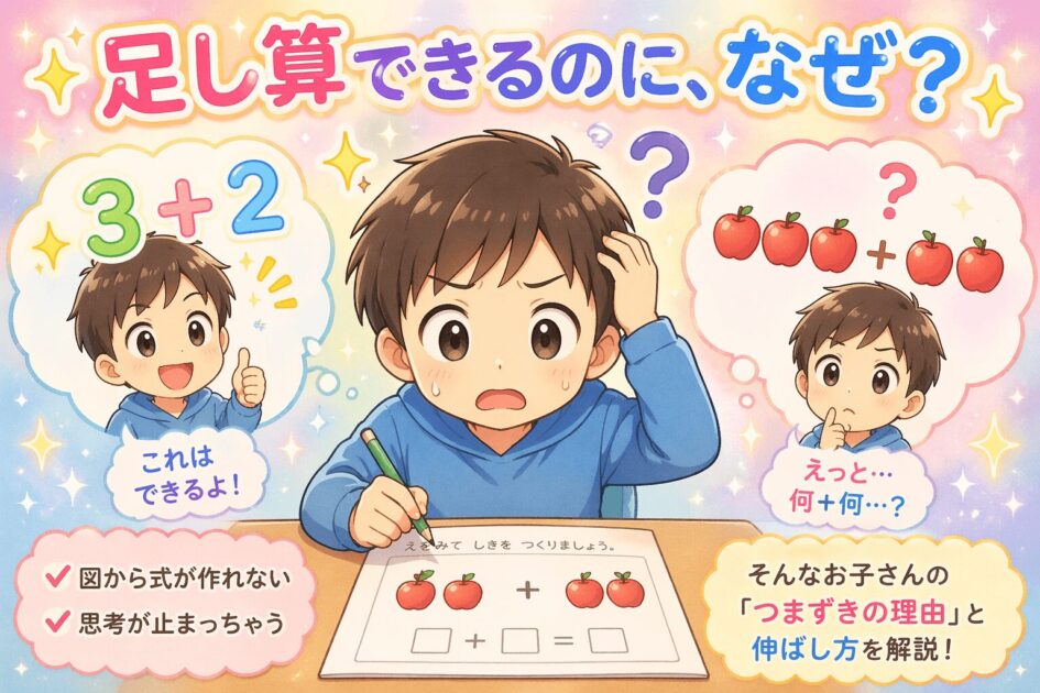 算数（絵問題）が苦手な子供