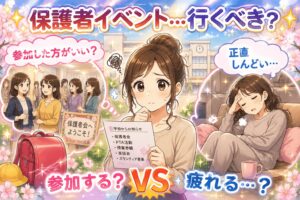 保護者イベント行くVS行かない