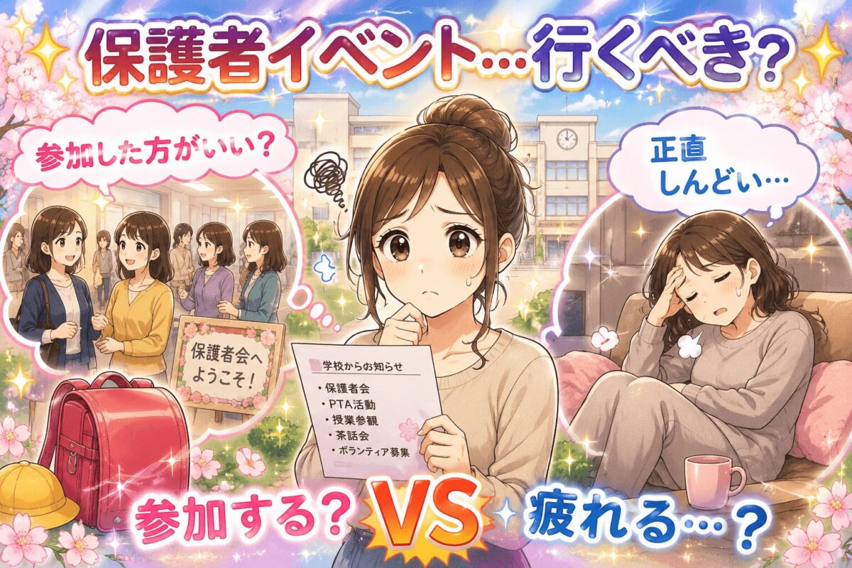 保護者イベント行くVS行かない
