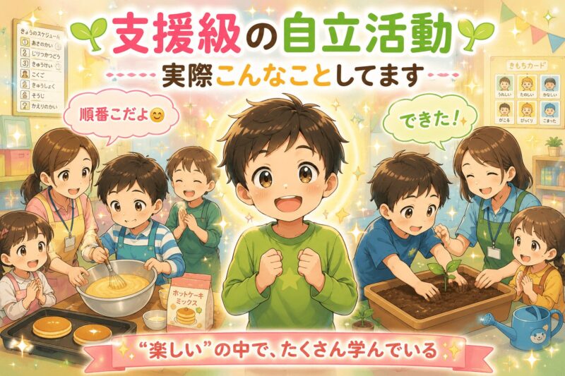 支援級の自立活動の様子