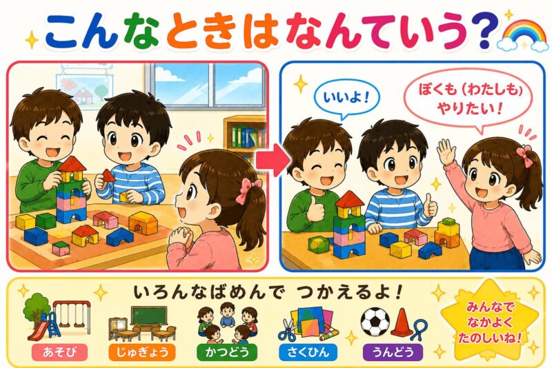 ぼくもやりたい　わたしもやりたい　視覚支援