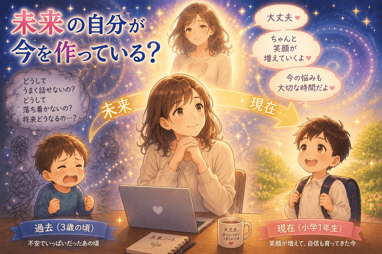 未来からの今説