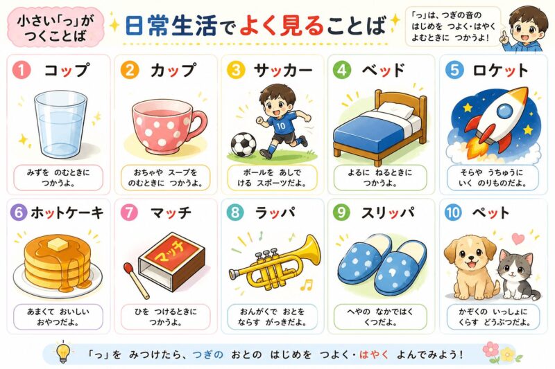 促音　小さいつ「っ」　視覚支援