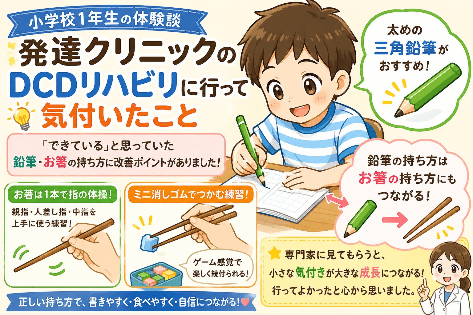 発達クリニックのDCDリハビリに行って気付いたこと