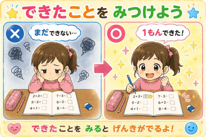 できたことをみつけよう視覚支援カード(女の子)