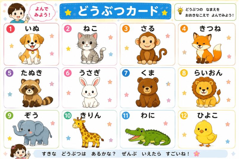 動物視覚支援カード
