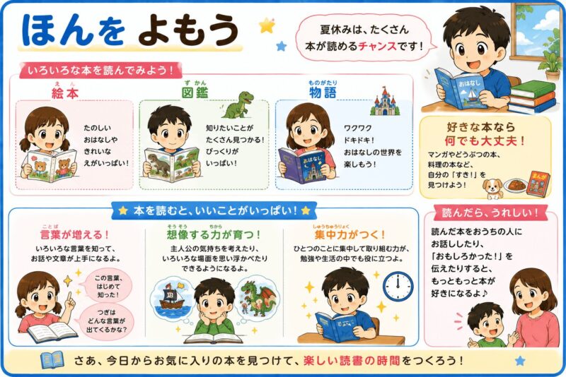本を読もう視覚支援カード