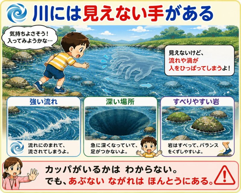川には見えない手がある 視覚支援