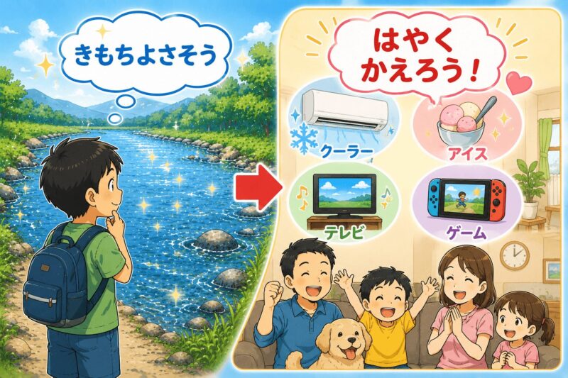 川より、早くお家へ帰ろう 視覚支援