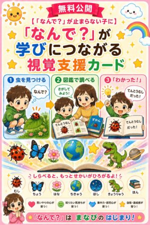 なんで？が学びにつながる視覚支援カード