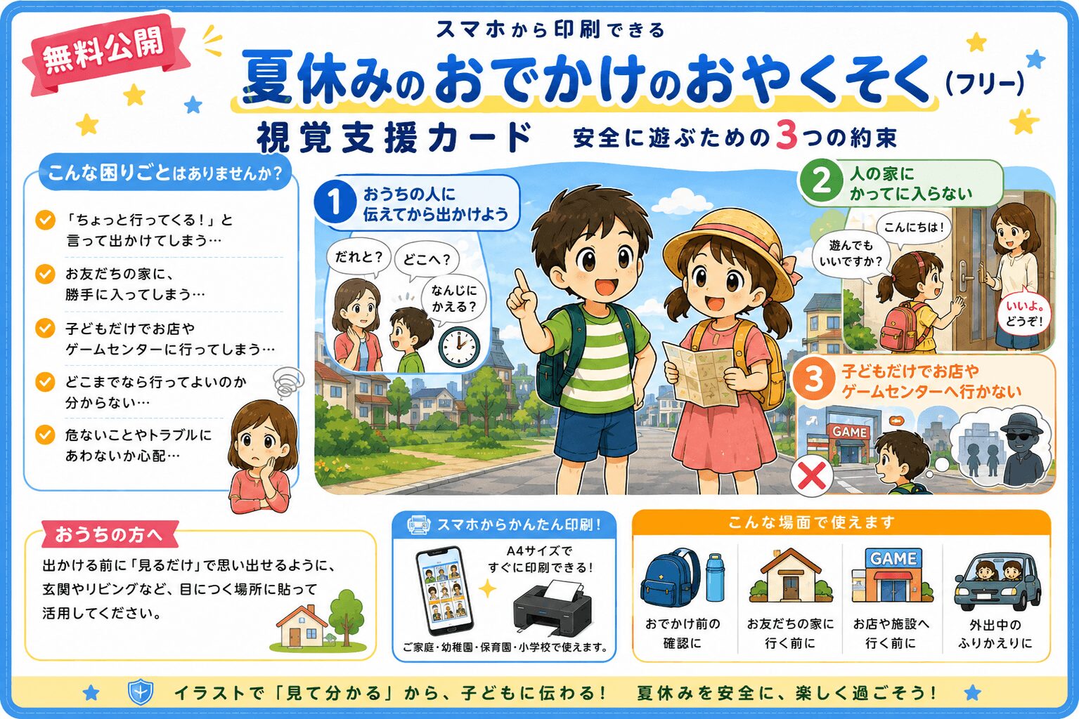 夏休みのおでかけのお約束