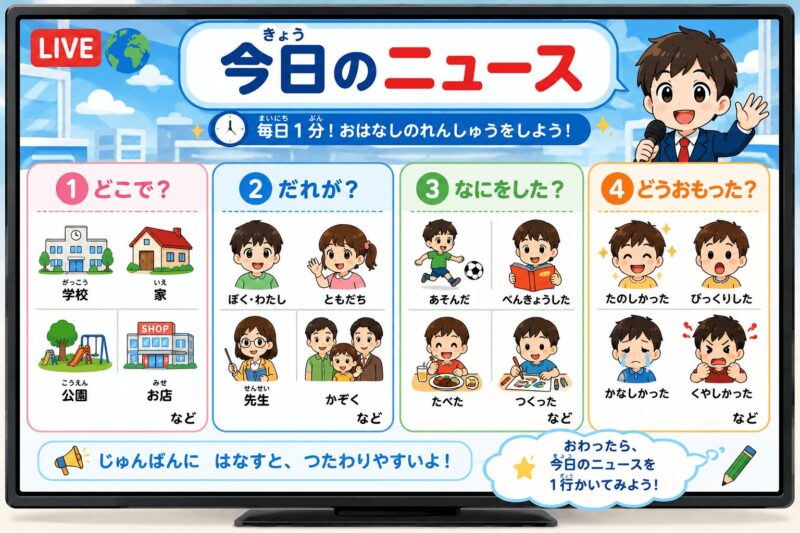 今日のニュースカード(男の子)