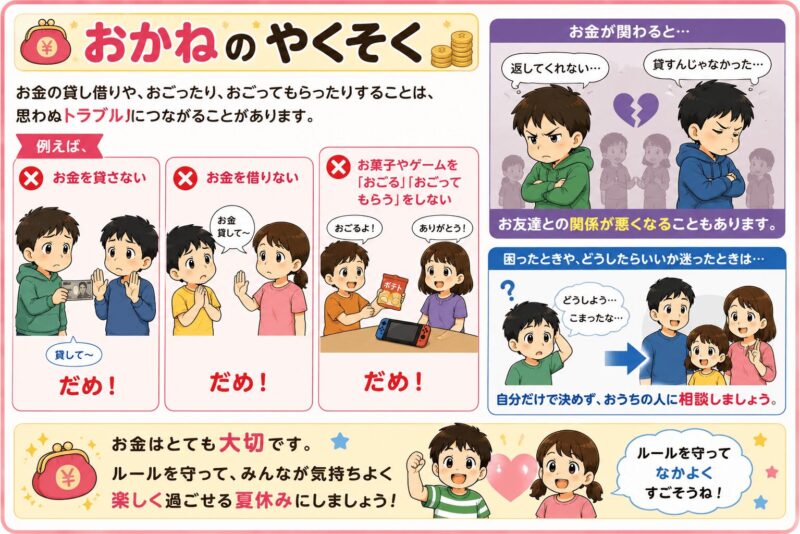 お金の約束視覚支援カード