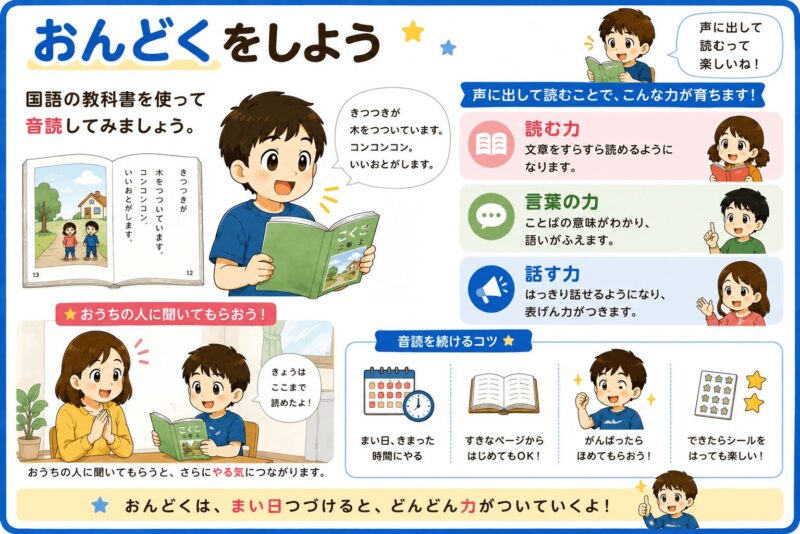 音読をしよう視覚支援カード