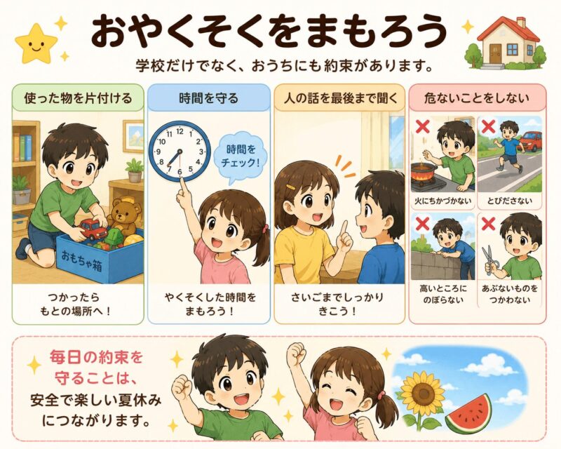 お約束をまもろう視覚支援カード