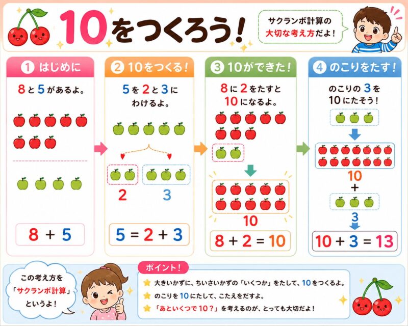 サクランボ計算　視覚支援カード