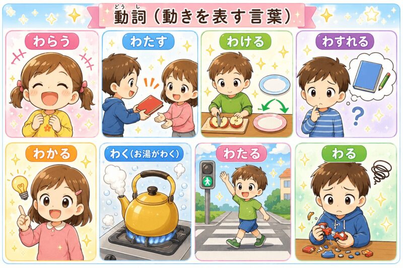 「わ」で始まる言葉 視覚支援カード