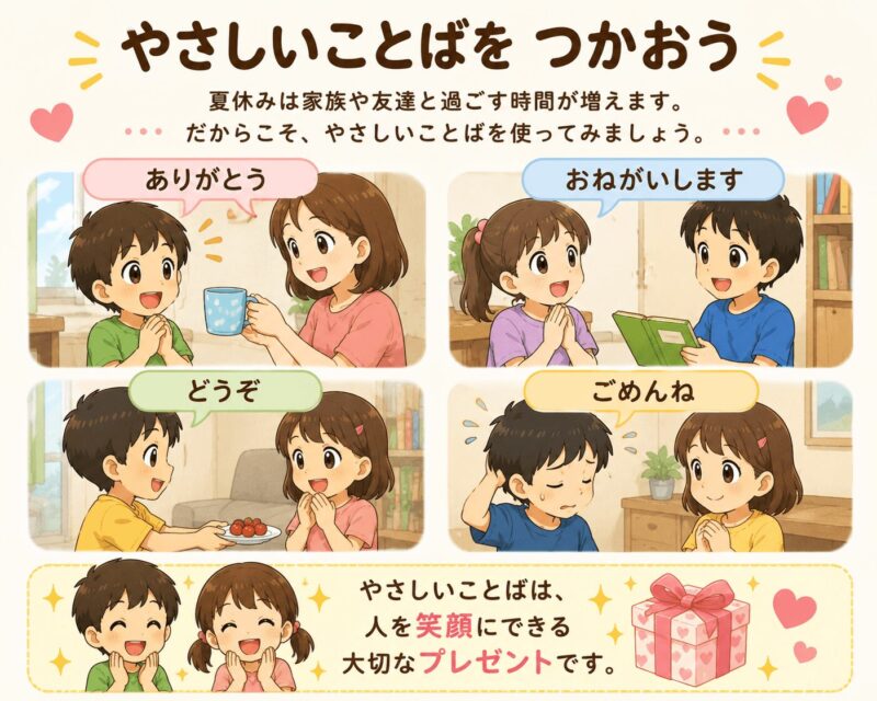 やさしいことばをつかおう視覚支援カード