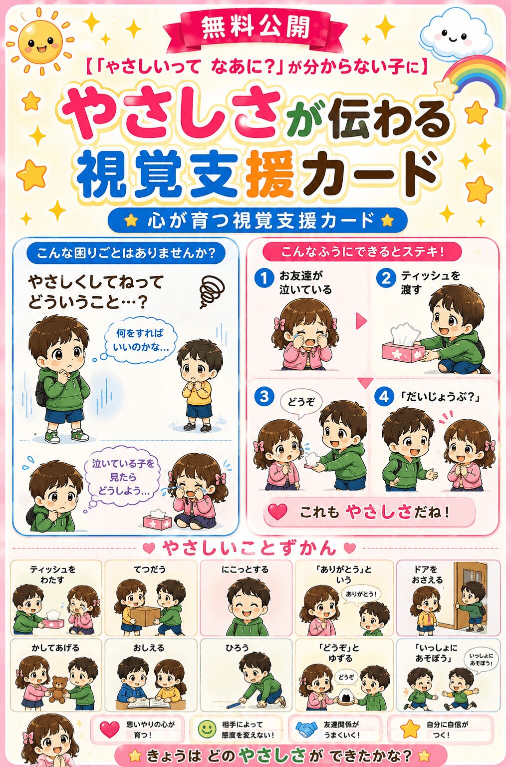 優しさが伝わる視覚支援カード