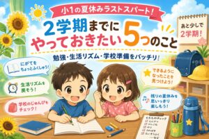 ２学期までにやっておきたい５つのこと