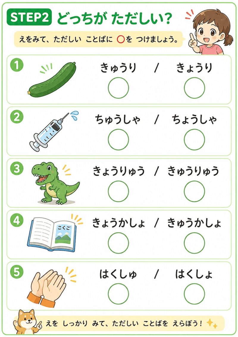 どっちが正しい？視覚支援