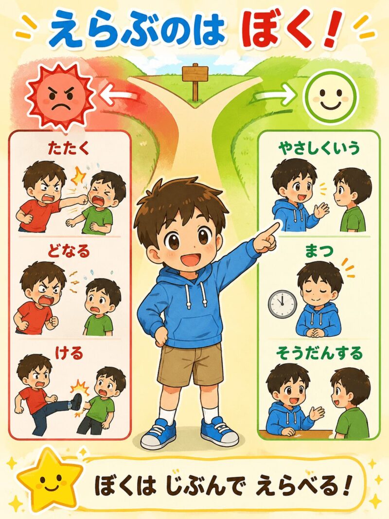 えらぶのはぼく　視覚支援カード