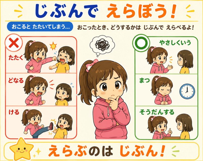 じぶんでえらぼう　視覚支援カード