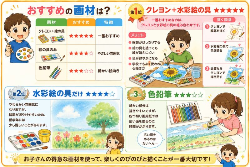 おすすめ画材視覚支援