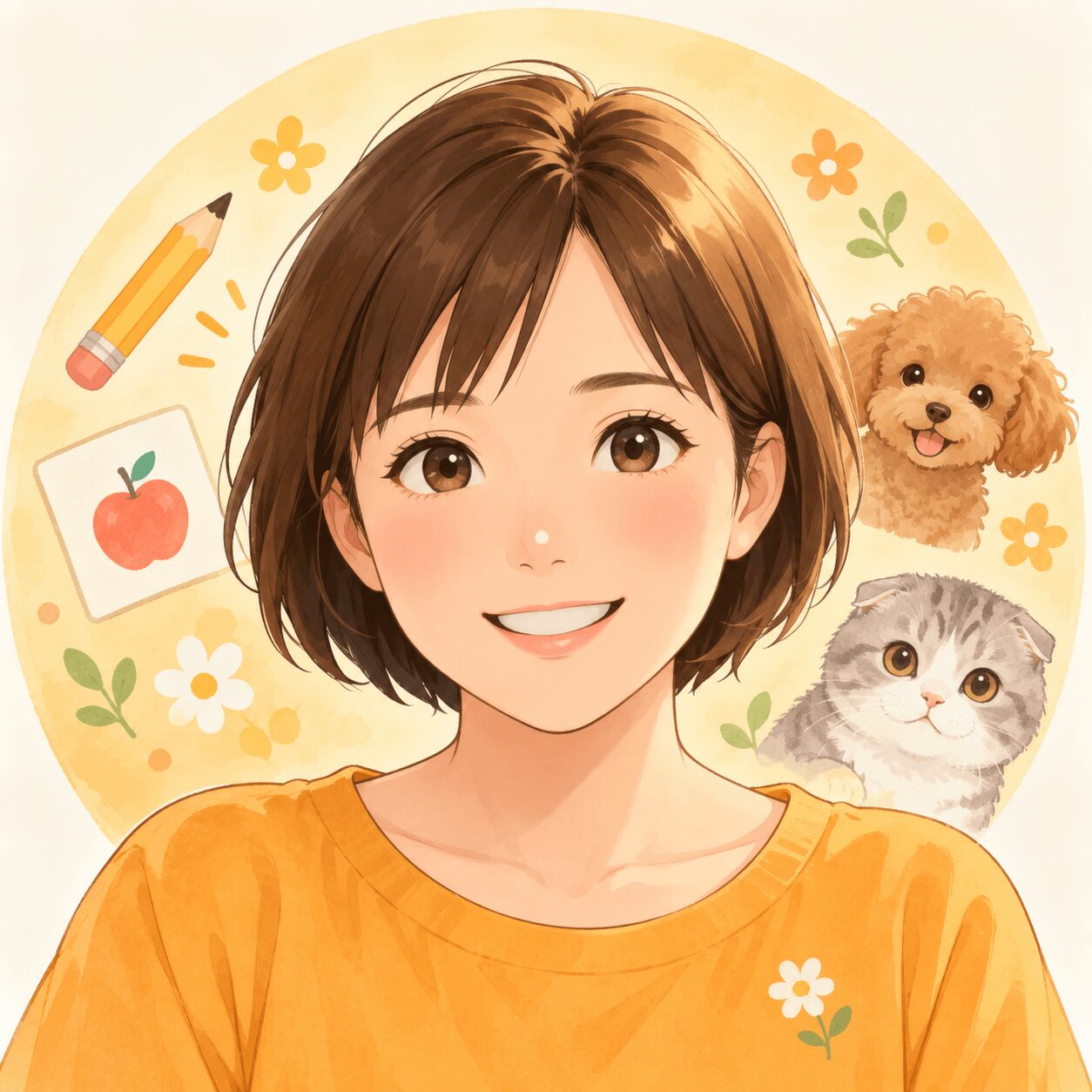 しょうがなすこのプロフィールイラスト
